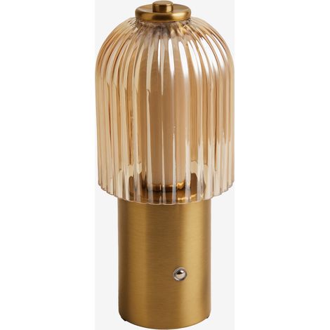 Lampe de table LED sans fil pour extérieur en fer et verre Neristan SKLUM Doré
