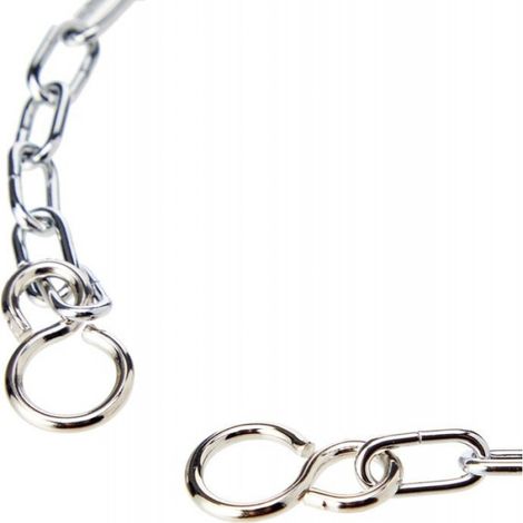 Chaine D Evier - Maillons Acier Galvanise - Crochet S Chromé - 300 Mm - 1 Piece (1/2)