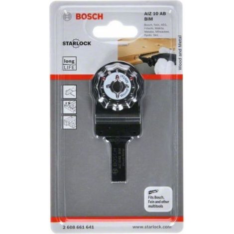 BOSCH HOJA DE SIERRA DE INMERSIÓN BIM AIZ 10 AB WOOD AND METAL 10 X 20 MM
