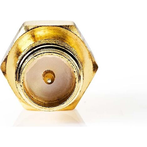 Nedis SMA Adapter / SMA-Buchse Reverse Polarity / SMA-Buchse / Vergoldet / 50 Ohm / Gerade / PVC / Gold / 2 Stück / Box