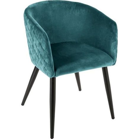Fauteuil à dîner en velours MARLO (1/3)