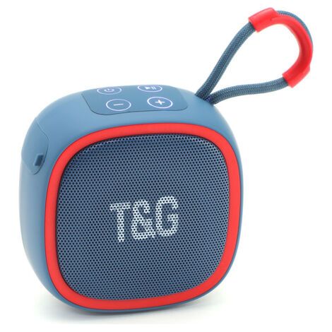 TG659 Mini-Bluetooth-Lautsprecher mit Subwoofer, Stereoanlage für Sportwagen/Auto – Blau