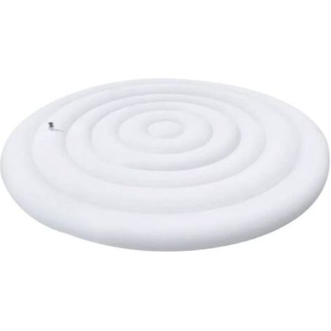 HOXILEELEO - Coperchio tondo di spa 145 cm – PVC, spessa e resistente – Resistente alle intemperie – Valvola di gonfiaggio rapido (1/5)