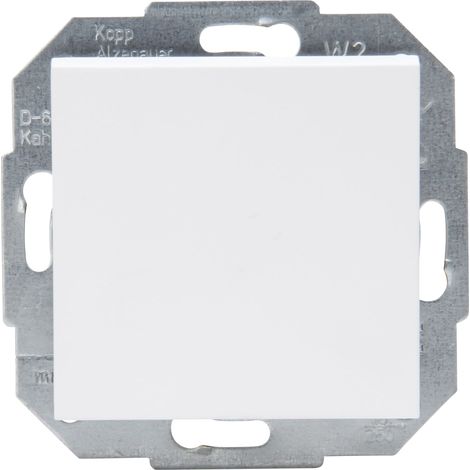 Bouton poussoir Interrupteur IP20 Blanc arctique Surface mate (1/5)