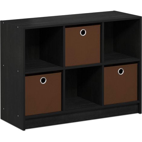 Furinno Basic 3 x 2 Libreria con Scomparti, Americano / Marrone Medio (1/4)