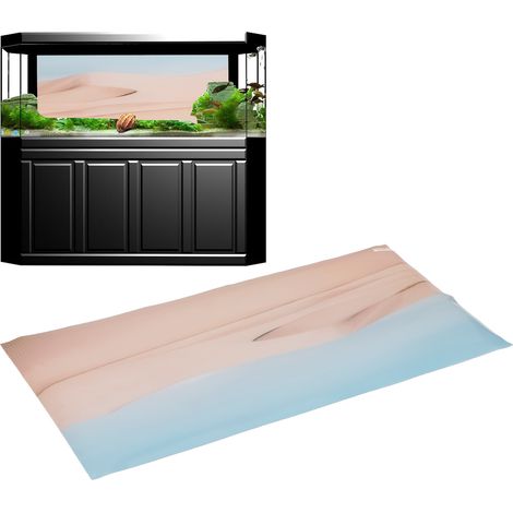 Papier Peint 3D Aquarium Désert en PVC pour Décoration de Fond de Terrarium 91x50CM - AUTRES (1/5)
