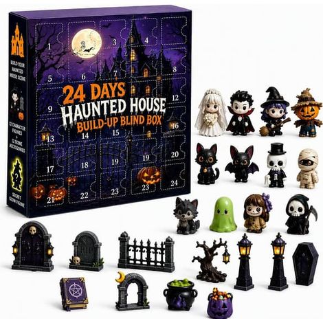 Calendrier de l'Avent d'Halloween 2026 - Compte à rebours de 24 jours sur le thème de la maison hantée (1/5)