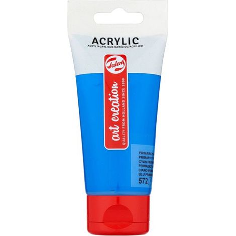 Tube de peinture acrylique Art Creation Talens 75ml cyan primaire (1/2)