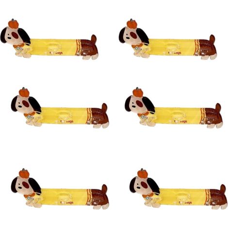 Estantería de almacenamiento para baño infantil con un bonito diseño de perro, adhesiva, no requiere taladrar, portacepillos de dientes y toallero (6 piezas). (1/5)