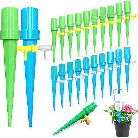 QAZQA 20pcs Irrigation Goutte à Goutte Kit,Goutte à Goutte Bouteille,Arrosage automatique goutte à goutte,Irrigation Goutte à Goutte Bouteille D'arrosage en Pot pour Jardin Maison Intérieur Extérieur (1/5)