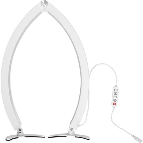 Lampe de Bureau Demi-Lune Blanche Pliable 40W 3200K-5600K Lumière Ongles en Croissant pour Extension de Cils 100-240V Prise UE (1/5)