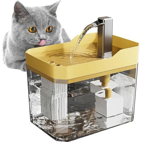Fontaine à eau pour animaux de compagnie 1,5 L, fontaine pour chat 2,5 W, fontaine à eau en plastique - PETSPRINGLE (1/5)