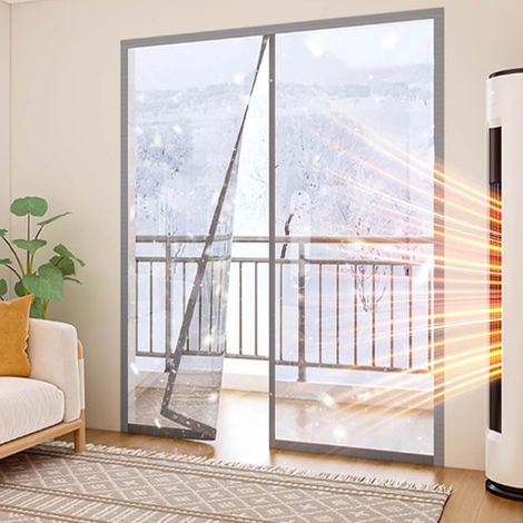 Rideau de protection thermique magnétique pour portes (1/5)