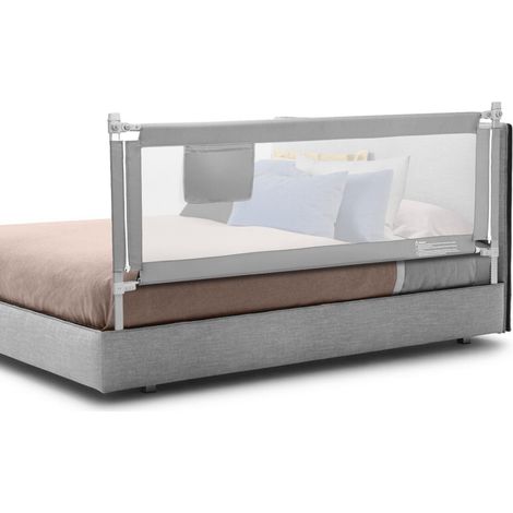 COSTWAY Bed Rail 200cm Extra Long Toddler Safety Protection Guard 24-Level Height Adjust