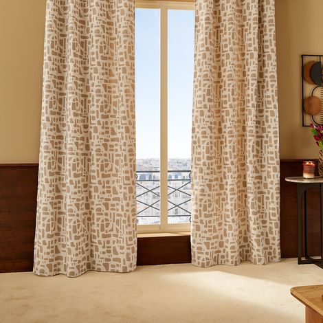 Rideau isolant Marlia 140x260cm beige - Atmosphera créateur d'intérieur (1/4)