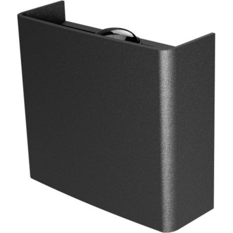Applique led lampadari bartalini atraps cct ip65 termoplastica, colore nero