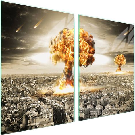 Plaque de protection en verre pour poêle 2x45x52 anti-explosion (1/5)