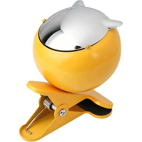 Metall-Aschenbecher mit Chromdeckel und Gürtelclip, großes Format winddicht, tragbarer Taschenaschenbecher (1/5)
