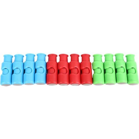 12 robuste Brotclips aus ABS-Kunststoff, 3 Farben, praktischer Verschluss für Küchenbeutel, Zuhause und unterwegs (1/5)