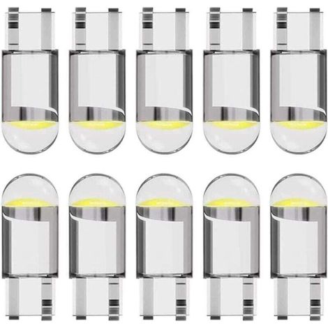 Ampoule LED T10 W5W 194 pour voiture 12 V 6 000 K (blanc) COB , ampoule LED 168 , ampoule LED 2825 T10 W5W , éclairage intérieur LED , ampoule LED W5W , ampoule LED pour voiture (1/4)