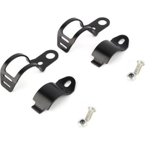 HOXILEELEOSupport lampeggiante moto morsetti delocalizzazione forcella 30-43 mm, nero HNH (1/5)