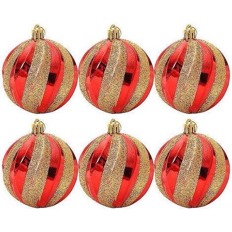 6 dekorative Weihnachtskugeln (1/3)