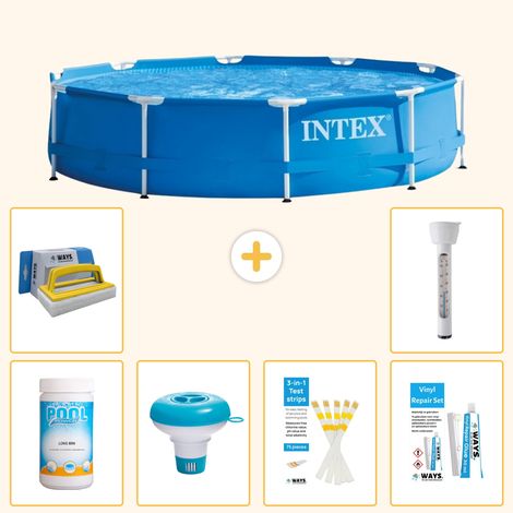 Intex Piscine Tubulaire Ronde - 366x76 cm - 7-pièces S21333 (1/5)