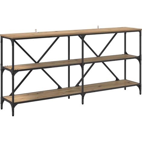 Console Table Artisan Oak 160 x 30 x 75 cm Engineered Wood vidaXL