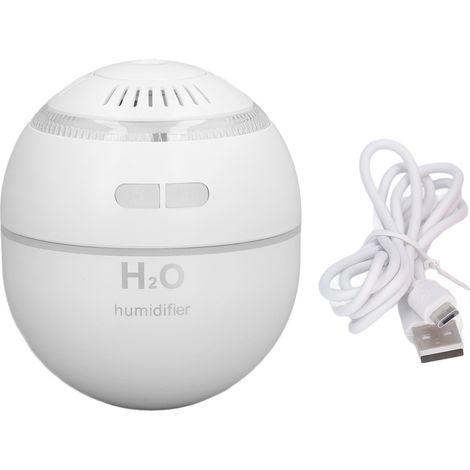 Wiederaufladbarer USB-Luftbefeuchter für ätherische Öle – 120 ml, 2 Geschwindigkeitsstufen, tragbar, Weiß (1/5)
