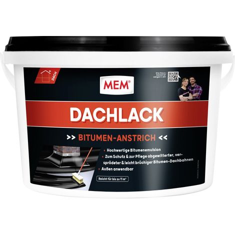 MEM Bitumen Dachlack 5 l Grundierung & Imprägnierung