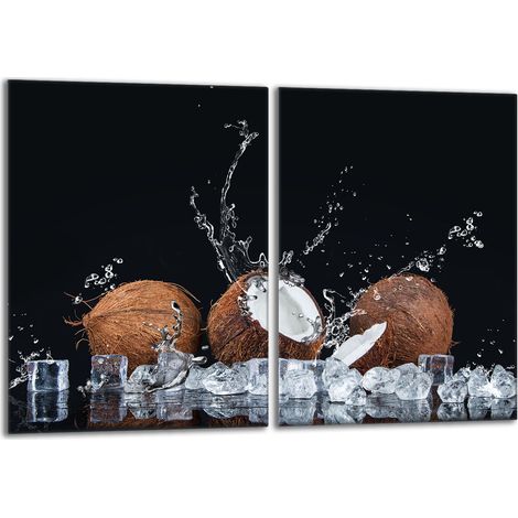 Glasschutzplatte für den Herd 2x40x52 Kokosnuss (1/5)