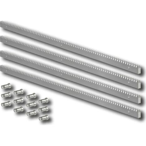Came – Crémaillère pour portail en acier galvanisé 30x12 – Longueur 4 mètres – Pour chantiers humides et terrains accidentés (1/3)