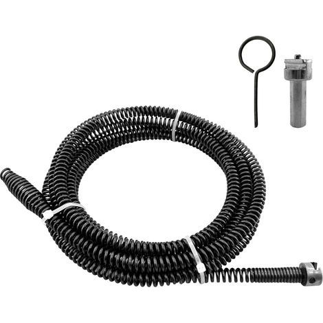 Furet Deboucheur Canalisation 2m, ø10mm, En Spirale, Avec Adaptateurs éLectriques, Arbre De Nettoyage de Canalisations Multifonction (1/5)