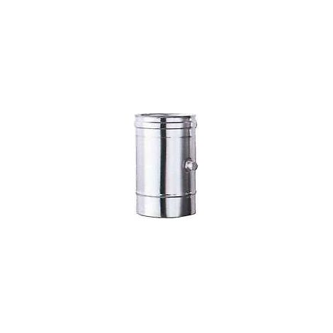 ALA TUBO INOX 20x25 CONTROLLO COMBUSTIONE Tubo in Acciaio Inox AISI 316L Finitura Lucida per Impianti di Riscaldamento e Camino colore Acciaio (1/2)