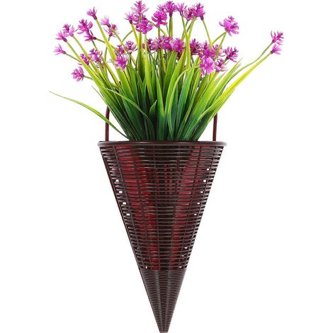 1 Ensemble de panier de fleurs suspendu exquis pour porte, fleurs artificielles réalistes pour porte-AquaForge (1/4)