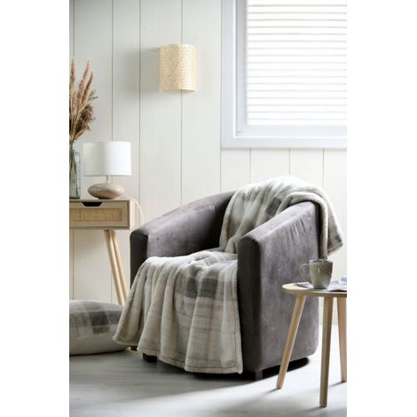 Plaid Scotland Beige – 130 x 160 cm - 130x160cm - Beige (1/3)