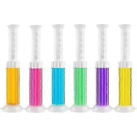 Lot de 72 pastilles de gel nettoyant pour toilettes, 6 parfums différents, désodorisant longue durée en forme de fleur, pour des toilettes fraîches et parfumées - 1 pièce (1/5)