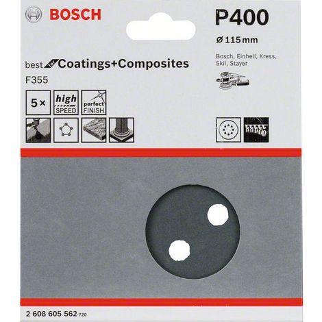 Dischi abrasivi Bosch 115 mm verde grana 120