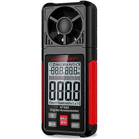 Anémomètre portable intelligent à affichage numérique HT605 (1/4)