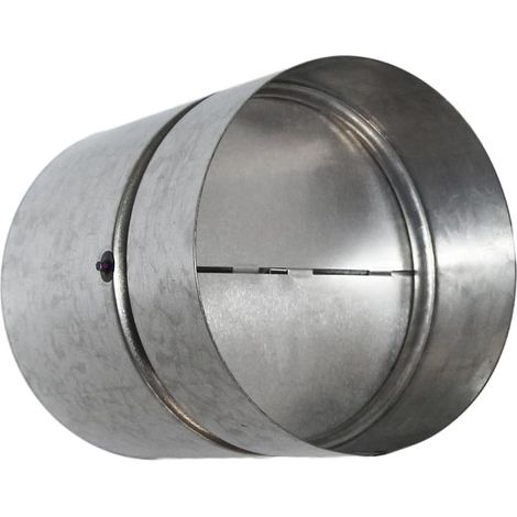 Grille Ventilation 150mm, Clapet Anti-Retour Automatique, Conduit, Complet, Rapide, Robuste, Inox (1/5)