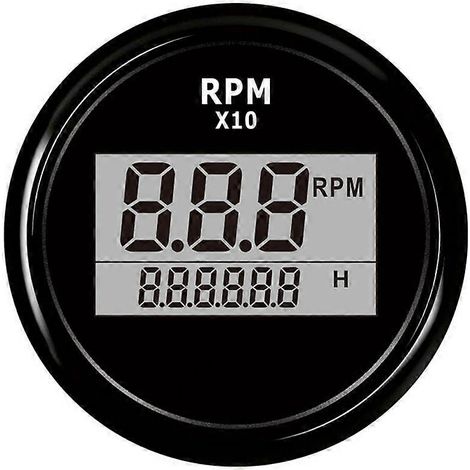 Tachymètre numérique LED bateau - Compteur heures moteur - Hors-bord/RV (1/5)