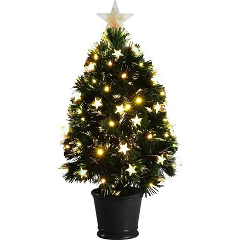 Luca Lighting Sapin de Noël artificiel Blanc chaud H60xl30xL30cm (1/5)