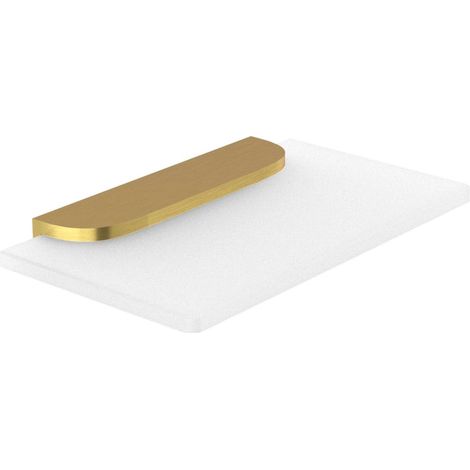 Nimco Nikau - Mensola, lunghezza 20 cm, vetro/oro spazzolato NKZ 30091B-20-Z (1/2)