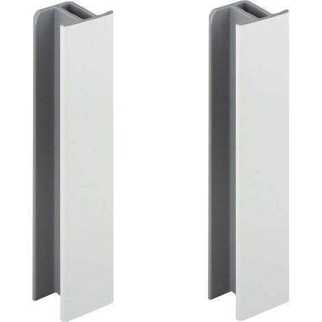 Junta de zócalo blanco mate de 150 mm – Conector para muebles – Perfil de plástico PVC – Ancho 20 mm – Ideal para cocinas (1/3)