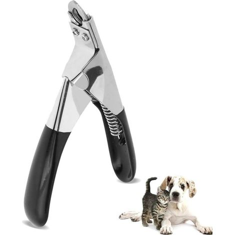Cut-Guillotine-Fort Nail Clipper Scissors for Pet Dogs Claw Scissors (Black) (1/5)