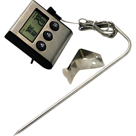 ULTECHNOVO Thermomètre de Cuisson Barbecue avec Clip Inoxydable (1/5)