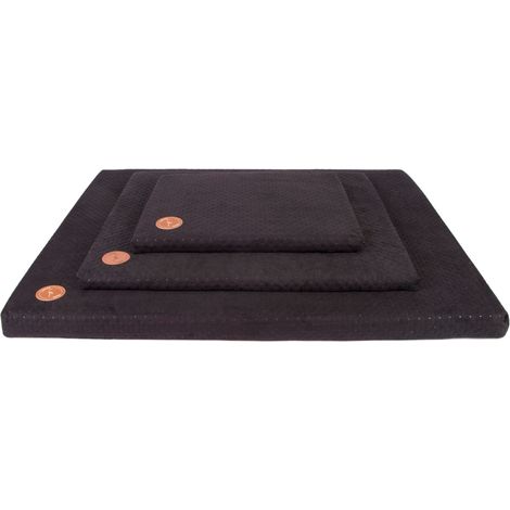 Colchón semi-colchón acolchado negro de 70 cm x 60 cm x 3 cm. (1/5)