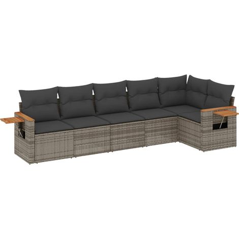 Maison Exclusive - Patio Sofa Set 6 plaza Grey (1/5)