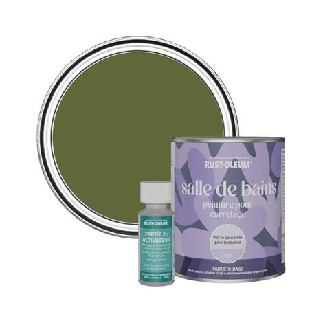 Peinture pour Carrelage de Salle de Bain, Finition Mate - Jasper 750ml (1/3)