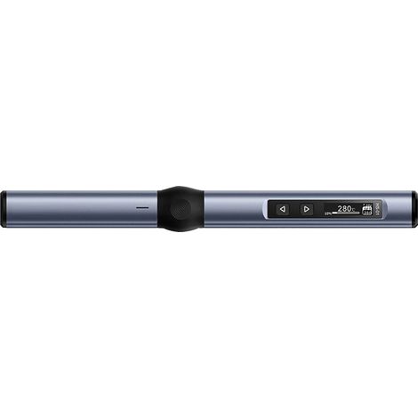 Kit Fer à Souder Numérique Portable avec Support, Embouts, Câble Type C, DC9-24V, Gris Bleu (1/5)